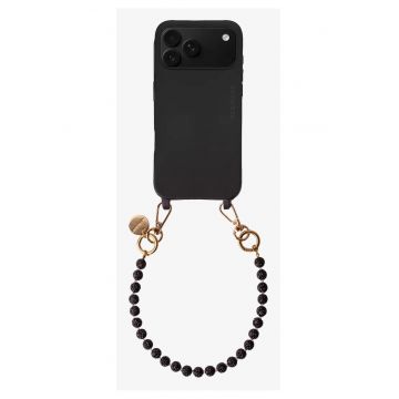 Bratara pentru telefon cu cristale - Cristal Noir - 32cm