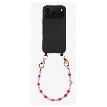 Bratara pentru telefon cu pietre naturale - Aqua Rose - 32cm