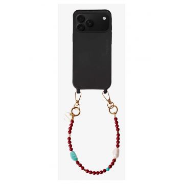 Bratara pentru telefon cu pietre naturale - Cherry - 32cm