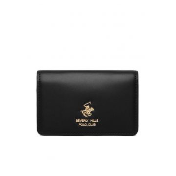 Portofel dama  negru piele ecologica compact