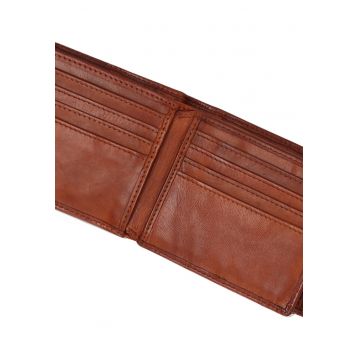 Portofel din piele cu model uni