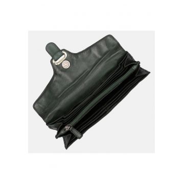 Portofel piele cu detalii metalice