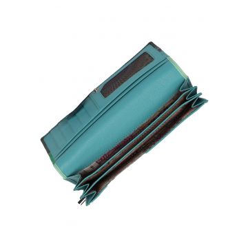 Portofel piele cu inchidere metalica
