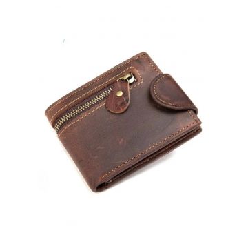 Portofele barbati din piele naturala - Vintage Cognac
