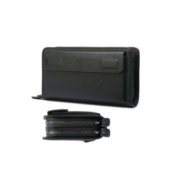 Portofele tip geanta de mana - Negru Glossy