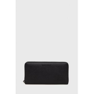 Emporio Armani portofel de piele barbati, culoarea negru