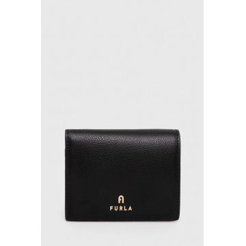 Furla portofel de piele femei, culoarea negru