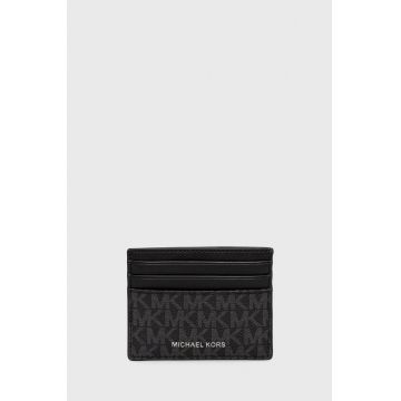 Michael Kors carcasa cardului barbati, culoarea negru