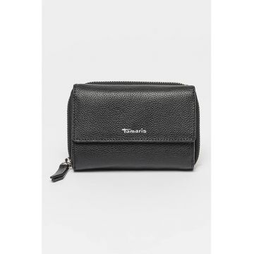 Portofel de piele Amanda - Negru