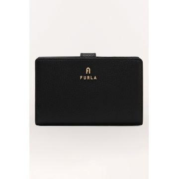 Portofel compact din piele Camelia