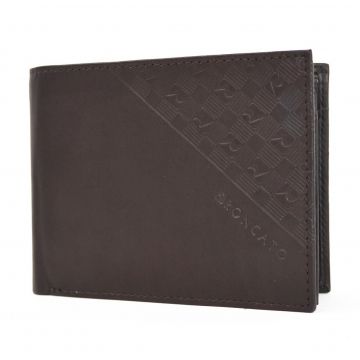 Portofel pentru barbati Roncato PT700, piele naturala, maro inchis
