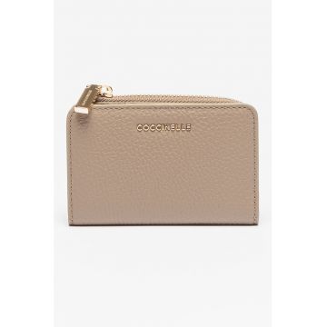 Portofel de piele cu aspect texturat Metallic Soft