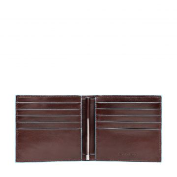 Blue square money clip wallet