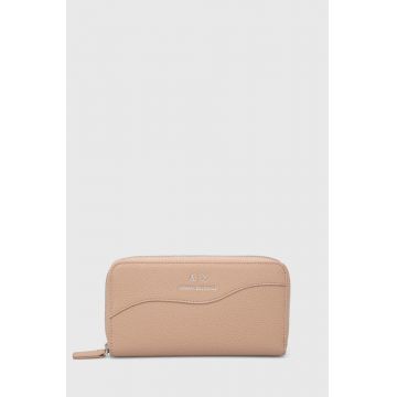 Armani Exchange portofel femei, culoarea negru