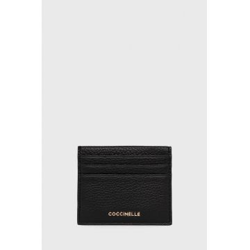 Coccinelle carcasa din piele culoarea negru