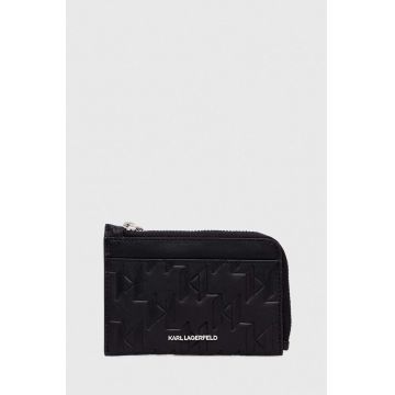 Karl Lagerfeld portofel de piele culoarea negru
