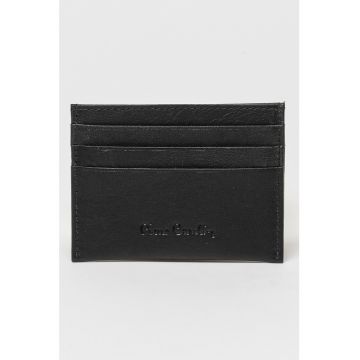 Portcart de piele ecologica - Negru