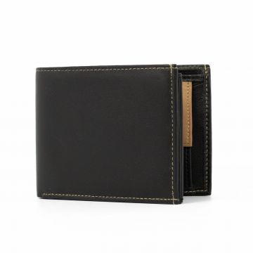 Portofel barbati Denis PT1026 piele naturala, Negru/Maro Portofel barbati Denis PT1026 piele naturala, Negru/Maro